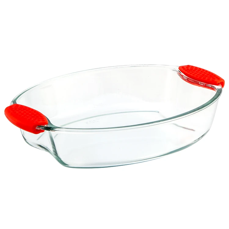 Kitchenware Heat Resistant The Microwave Glass Plate Oval Bakeware