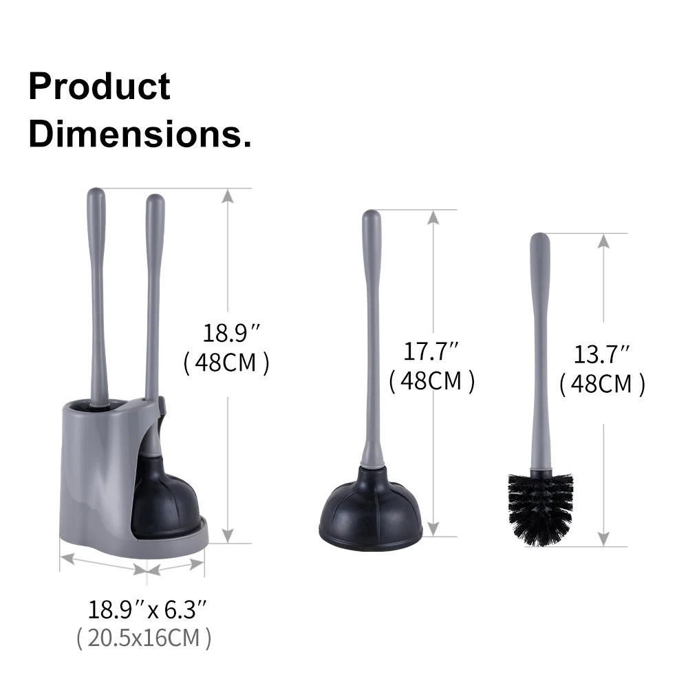 Оптовая продажа Плунжер и щетка для унитаза уборки ванной комнаты