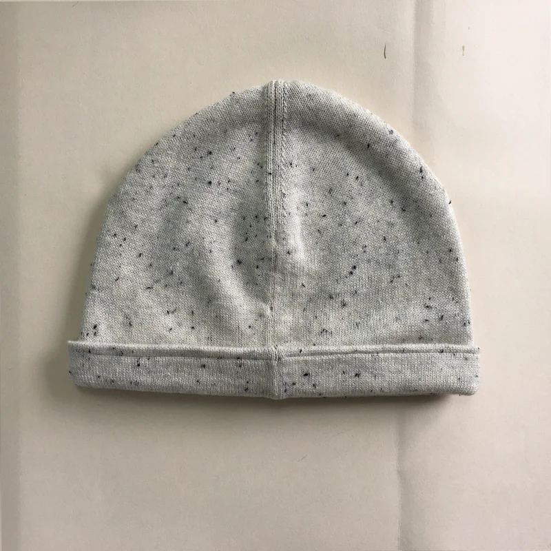 Wholesale  Knit Sprinkle cotton knit kid hat and beanie no pom pom