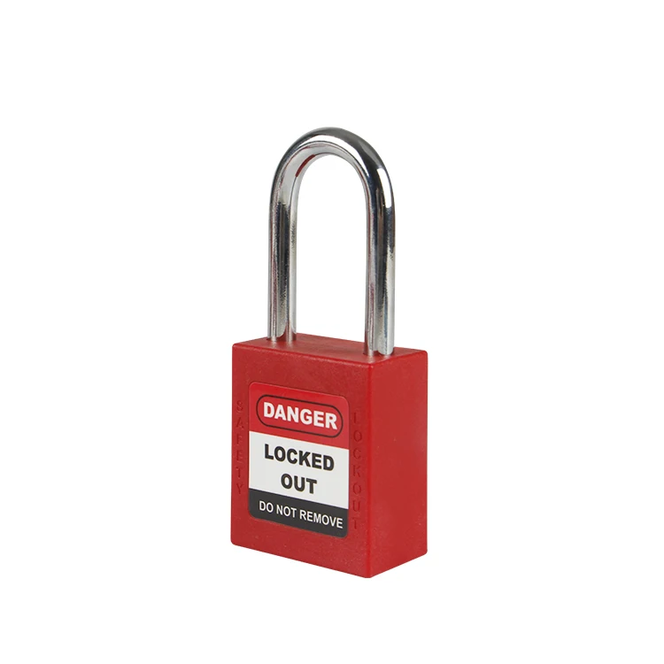 Insulated 38MM Isolation lockout-tagout manufacturer customize safety Padlock with Master Keyed laser coding and label