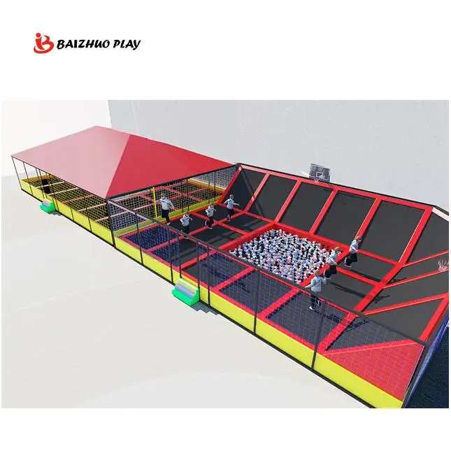 Trampoline Fitness Jumping trampoline 6 Top Selling Oem/Odm Wholesale Used With Roof Children Sale Competition Trampoline