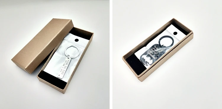 Wholesale Paper Boxes Custom Logo Accepted Promotional Gift Case Box for keychains