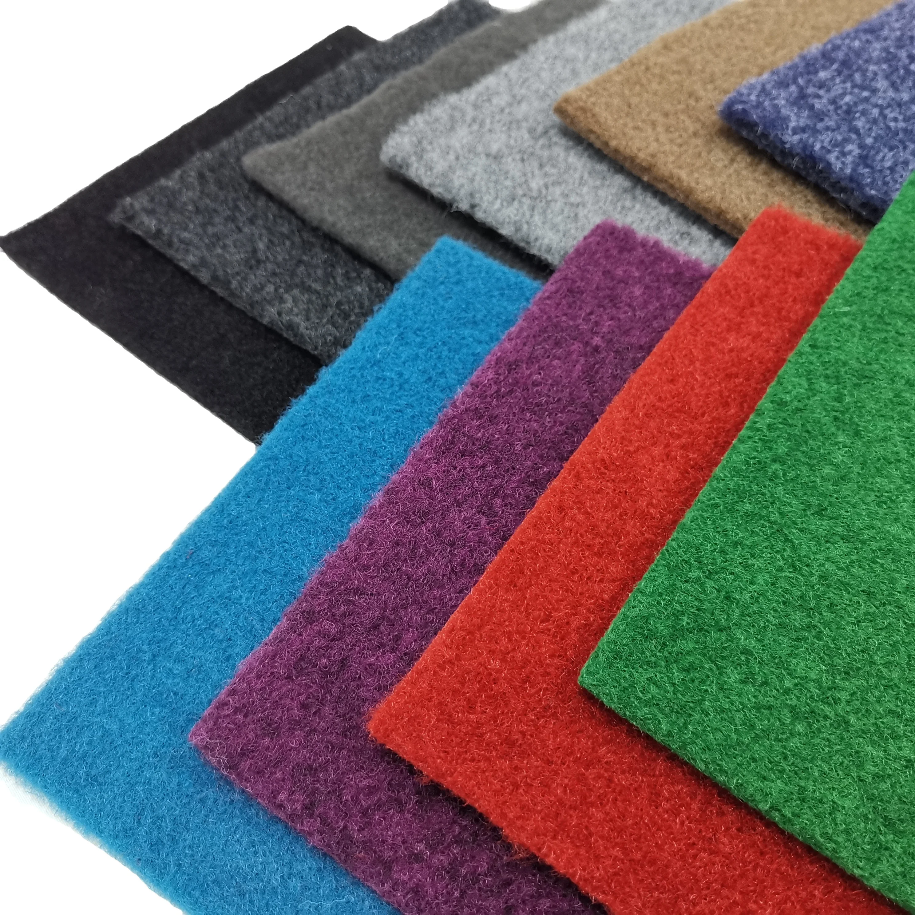 chemical fiber soft needle punched carpet recycled polyester felt fabric floor rolls for stairs
