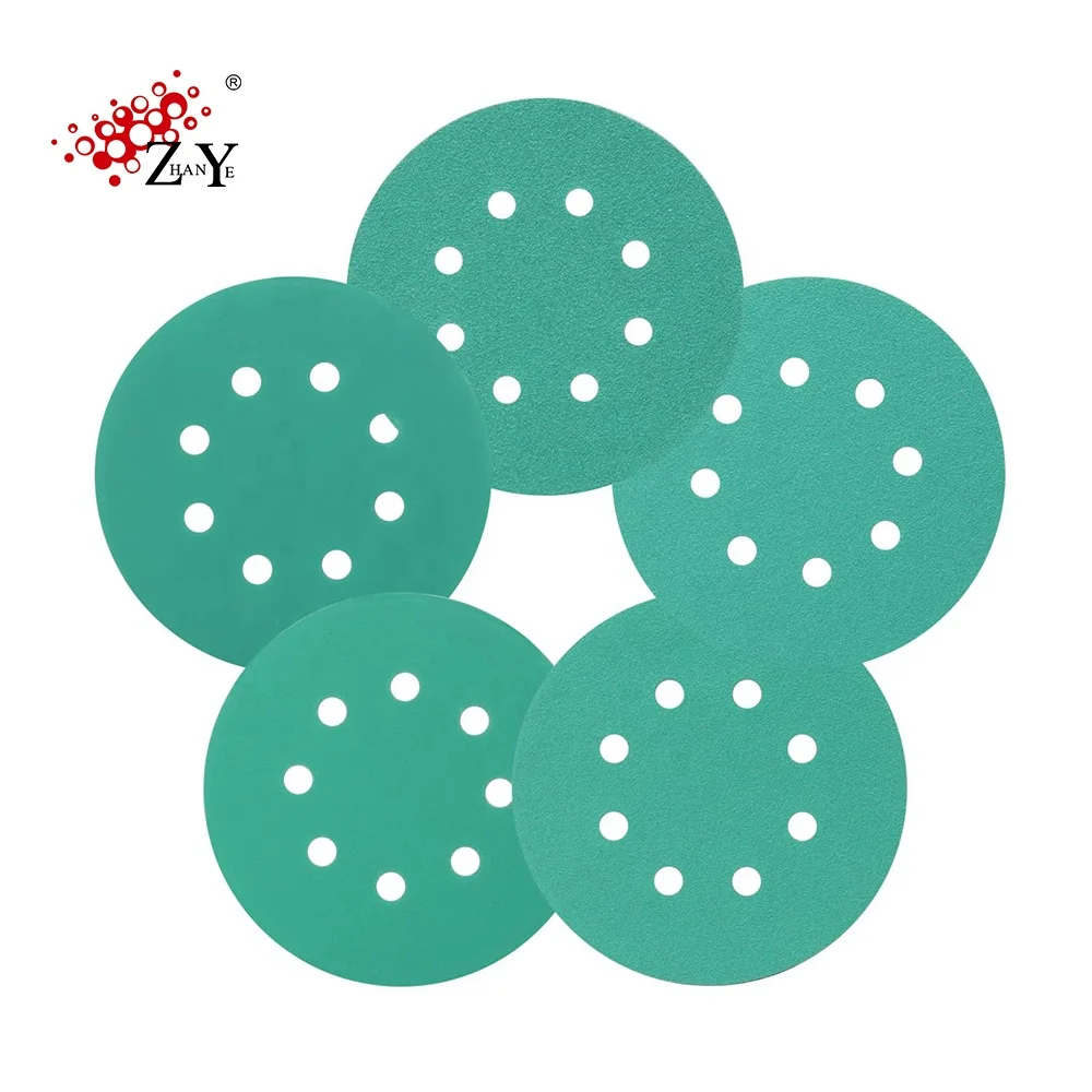 High quality sand paper silicon carbide sanding disc 6' carbide sanding discs for car refinishing