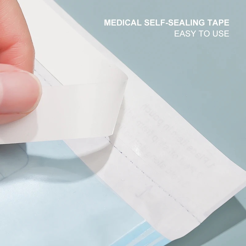 200 Pouches Per Box Self-Sealing Sterilization Pouches, Latex-Free, Color Changing Indicator,Multiple Specifications