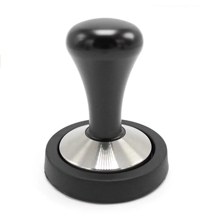 Черный кофе тампер порошок молоток с нержавеющей стали плоское основание кофе аксессуары кафе инструменты