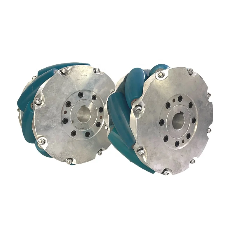 Manufacturer of aluminum alloy heavy-duty Mecanum wheel 203.2mm electric fork Mecanum wheel driving wheel