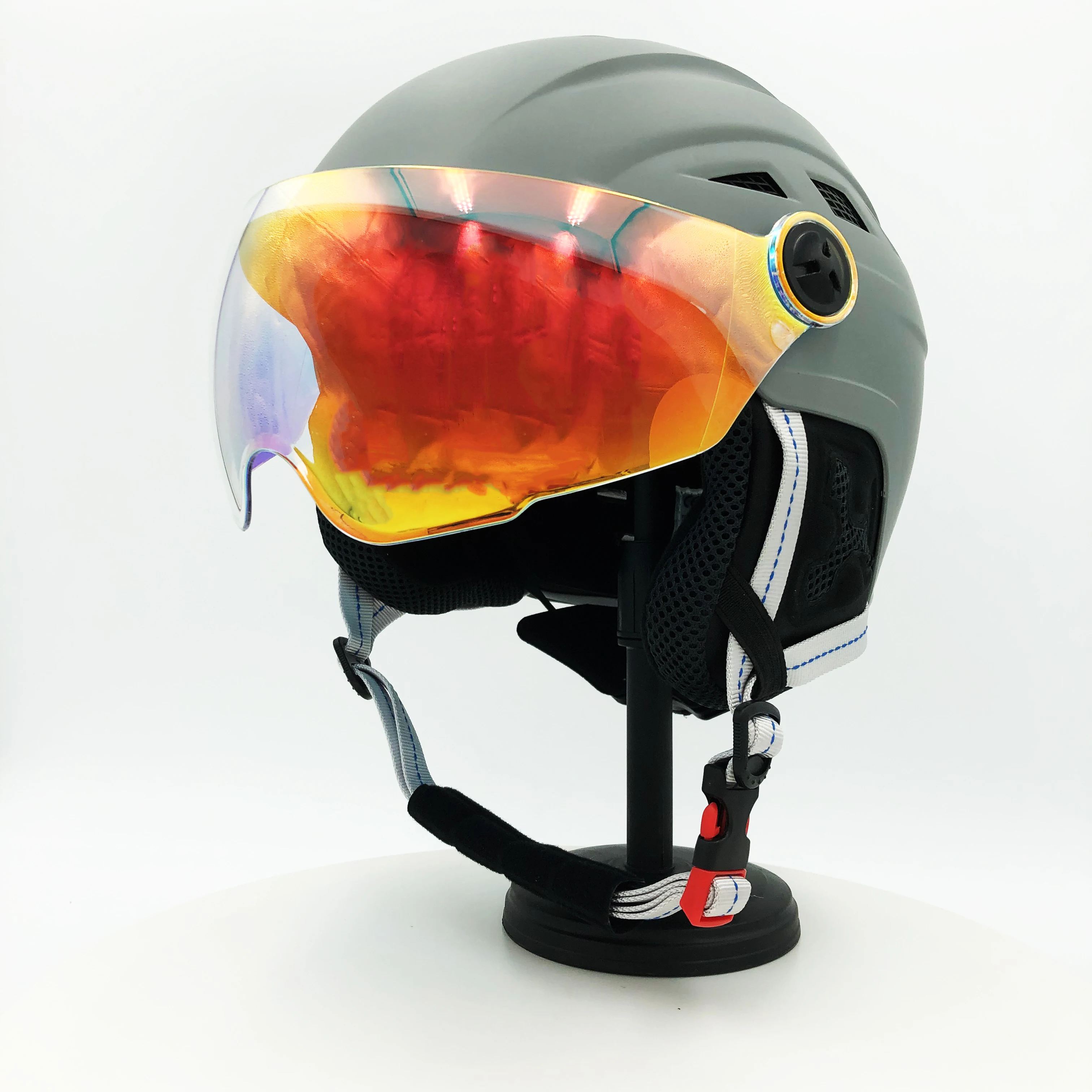 CE ASTM Skiing Snowboard with goggles ABS shell Adjustable Helmet for Kids Youth and Adult