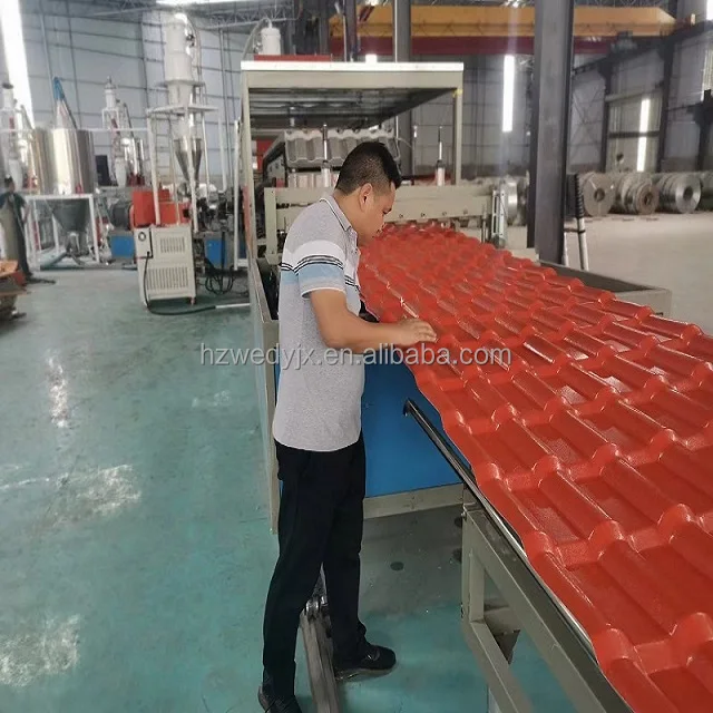 Hangzhou WEDY Автоматическая синтетическая каучуковая плитка, строительный материал, гофрированная глазурованная черепица