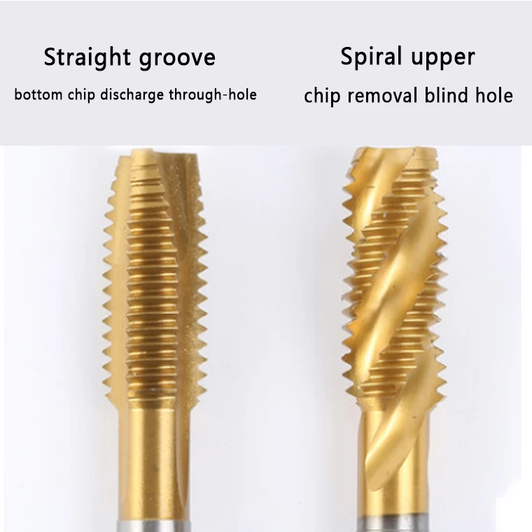 M35 spiral compound tap chamfering tapping bit for hexagonal shank drilling and chamfering trimachine