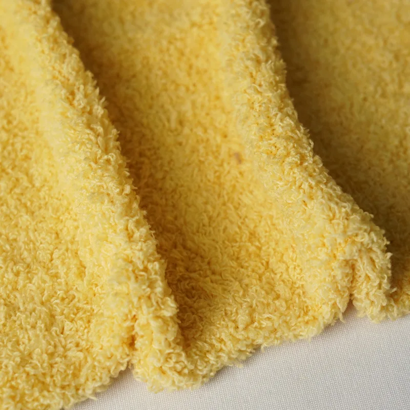 Hot sale sherpa fleece fabric plush boucle curly fabric super soft felt shu velveteen fabric for Pajamas Sleepwear garnment