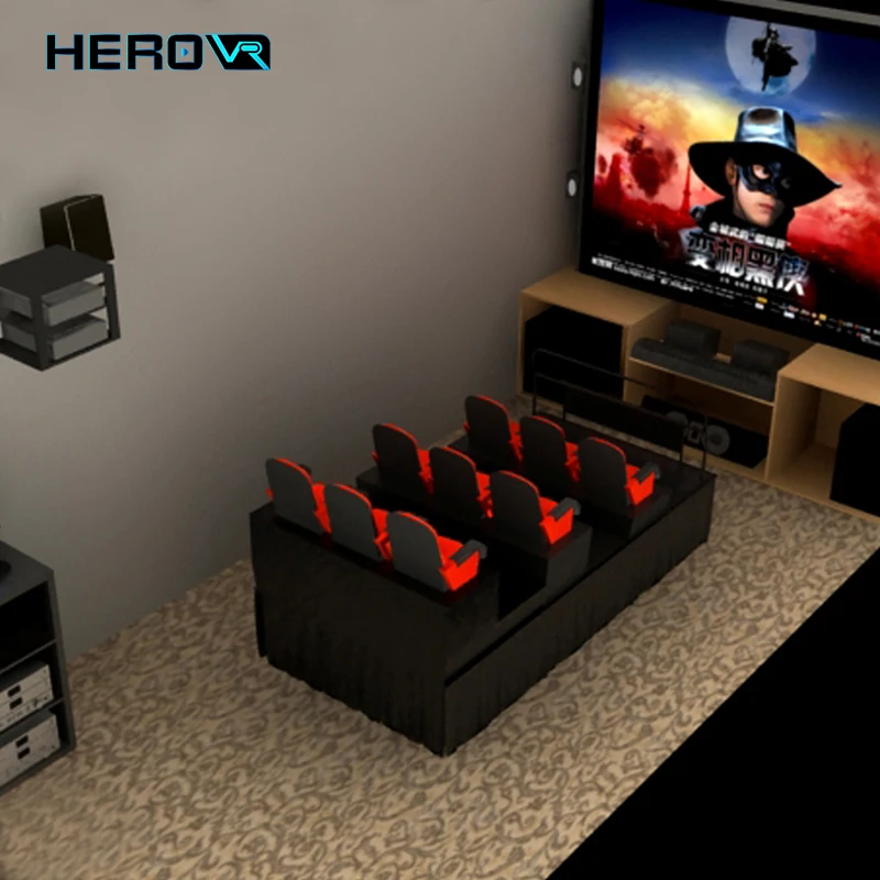 HEROVR Commercial Interactive 12D Motion Chair System 7D Equipment 6D Simulator Cinema