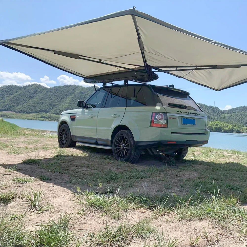 4WD Waterproof Car Awning Tent Foxwing 270 Degree Large Standing 270XL Awning Extended With Side Wall