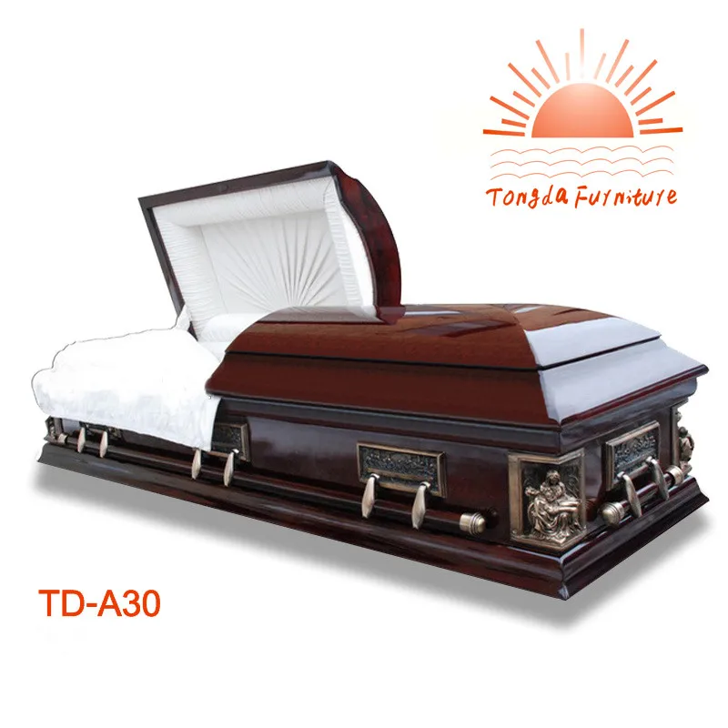 TD--A30 Funeral equipment wooden caskets with last supper accessories