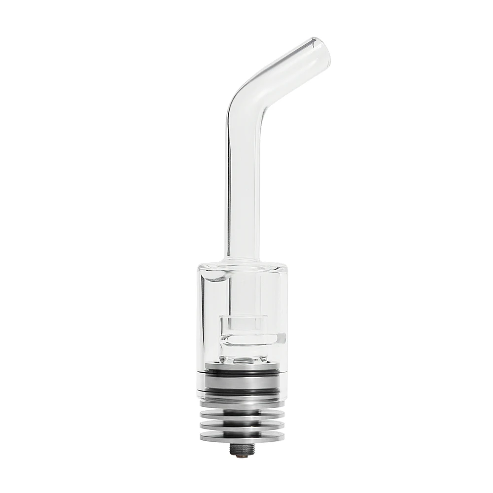 Pure vapor quartz bucket heating element vaporizer wax dab vape pen with long glass top