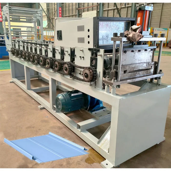 Nail strip Snap lock standing seam panel roof panel sheet roll forming machine