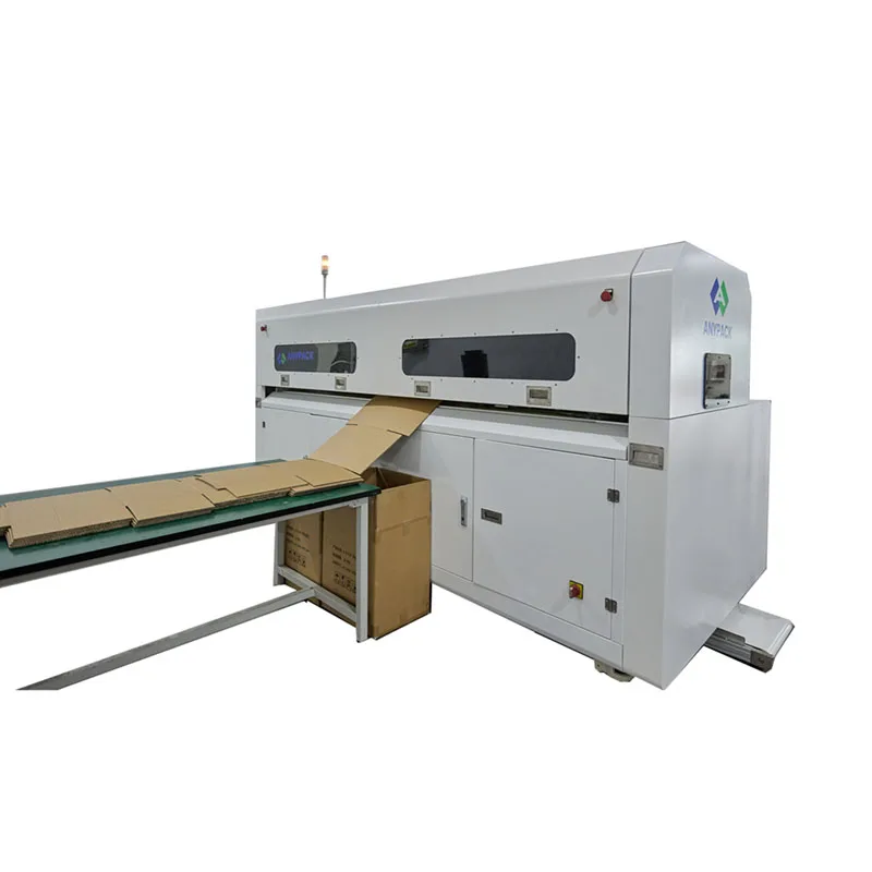 Automatic Short Run Box Machine for Corrugated Carton Box with features of Slittig, Slotting, Creasing, Trimming and Die Cutting