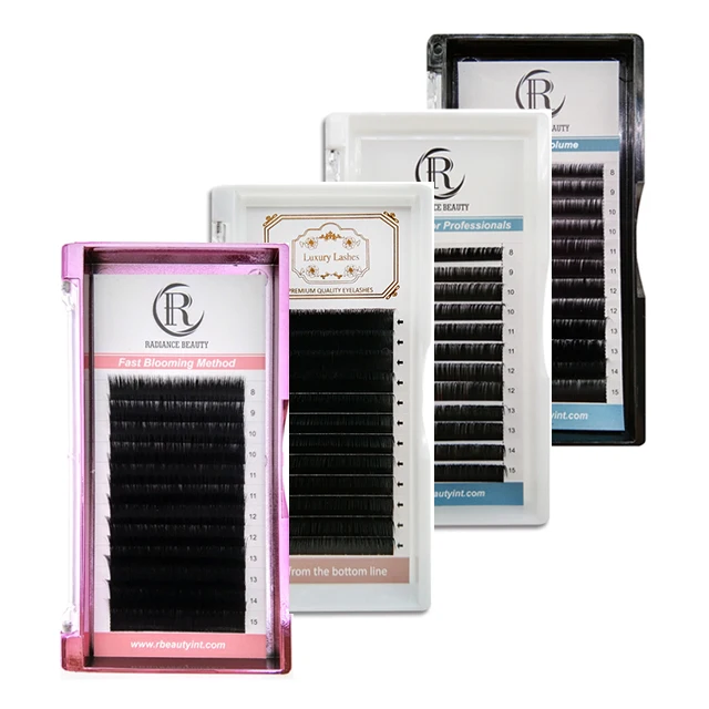 Kissme Bulk cashmere lash extension individual ellipse flat split tip eyelashes extension