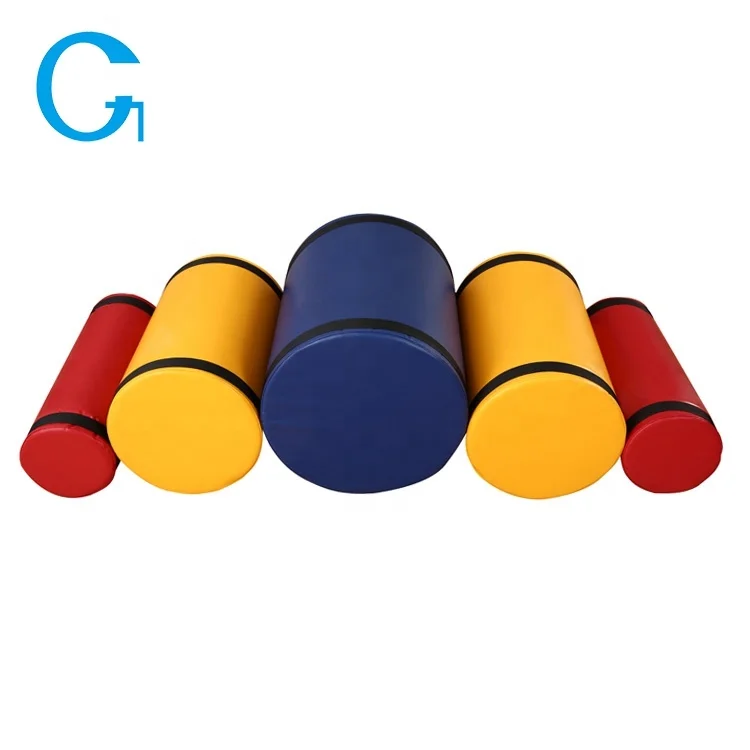 Kids soft play climbing cylinder Kids Column Cylinder Hill Crawly Bumps Climber