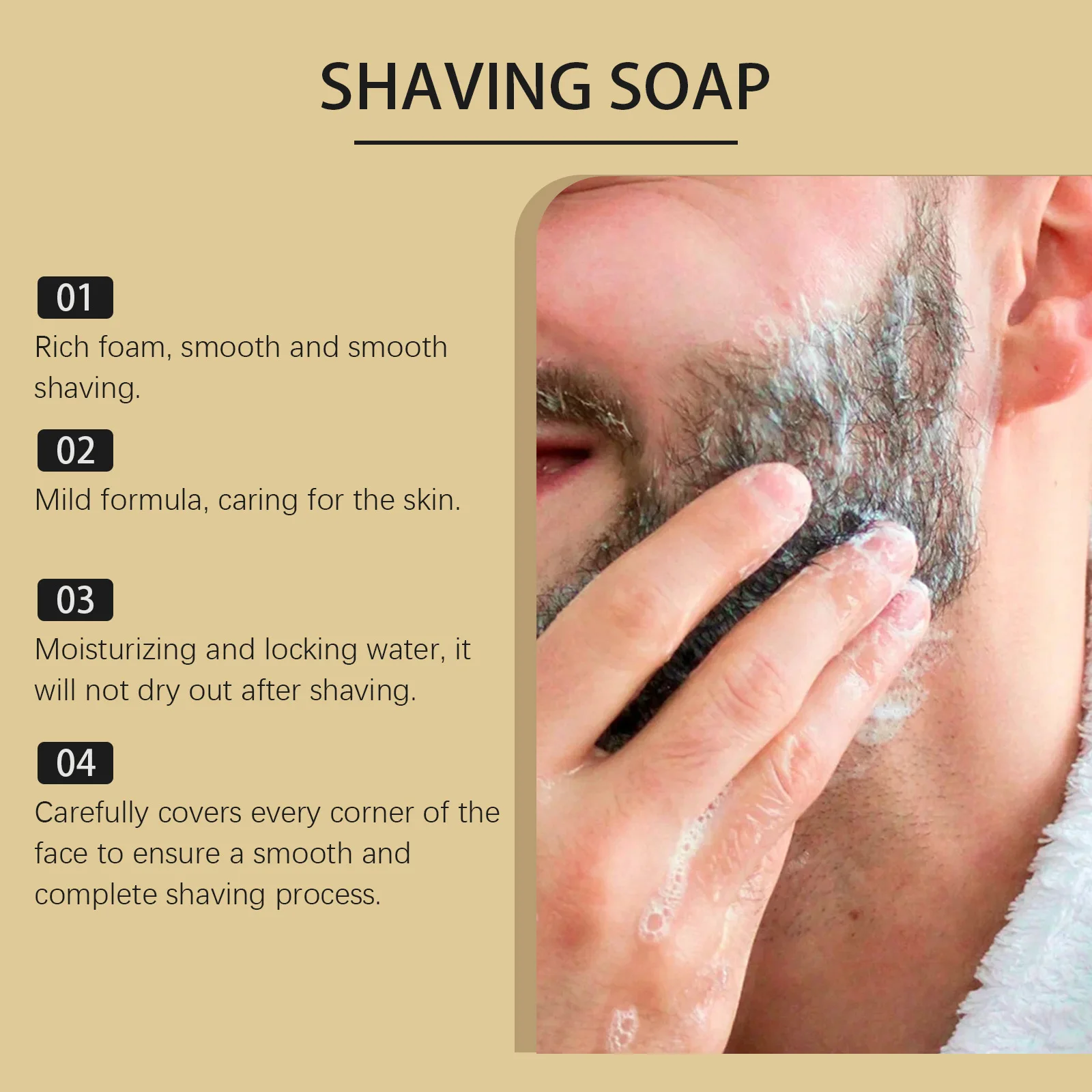 Shaving Soap for Men Creates the Perfect Lather Ideal for Smooth Shaves