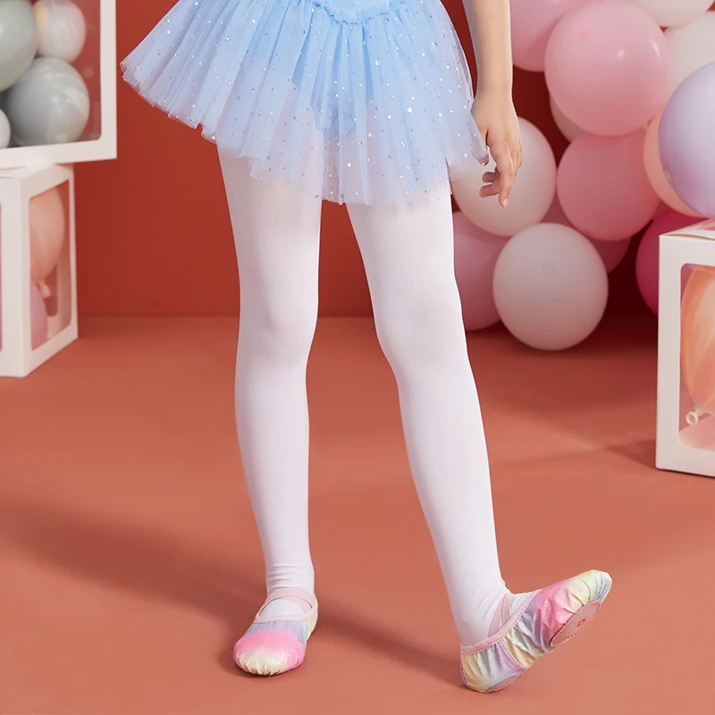 F5001 Wholesale Soft Ballet Dance Tight Foot Tights For Girls Stocking Pink