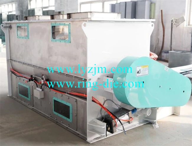SLHY 1-10TPH Animal Feed Blender Machine / Single Shaft Paddle Grain Mixer animal Feed Mixing Machine