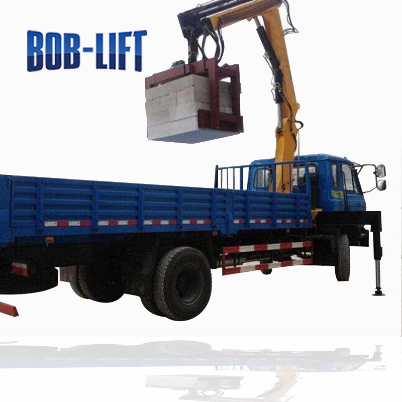 Гидравлический подъемный кран с блочным захватом