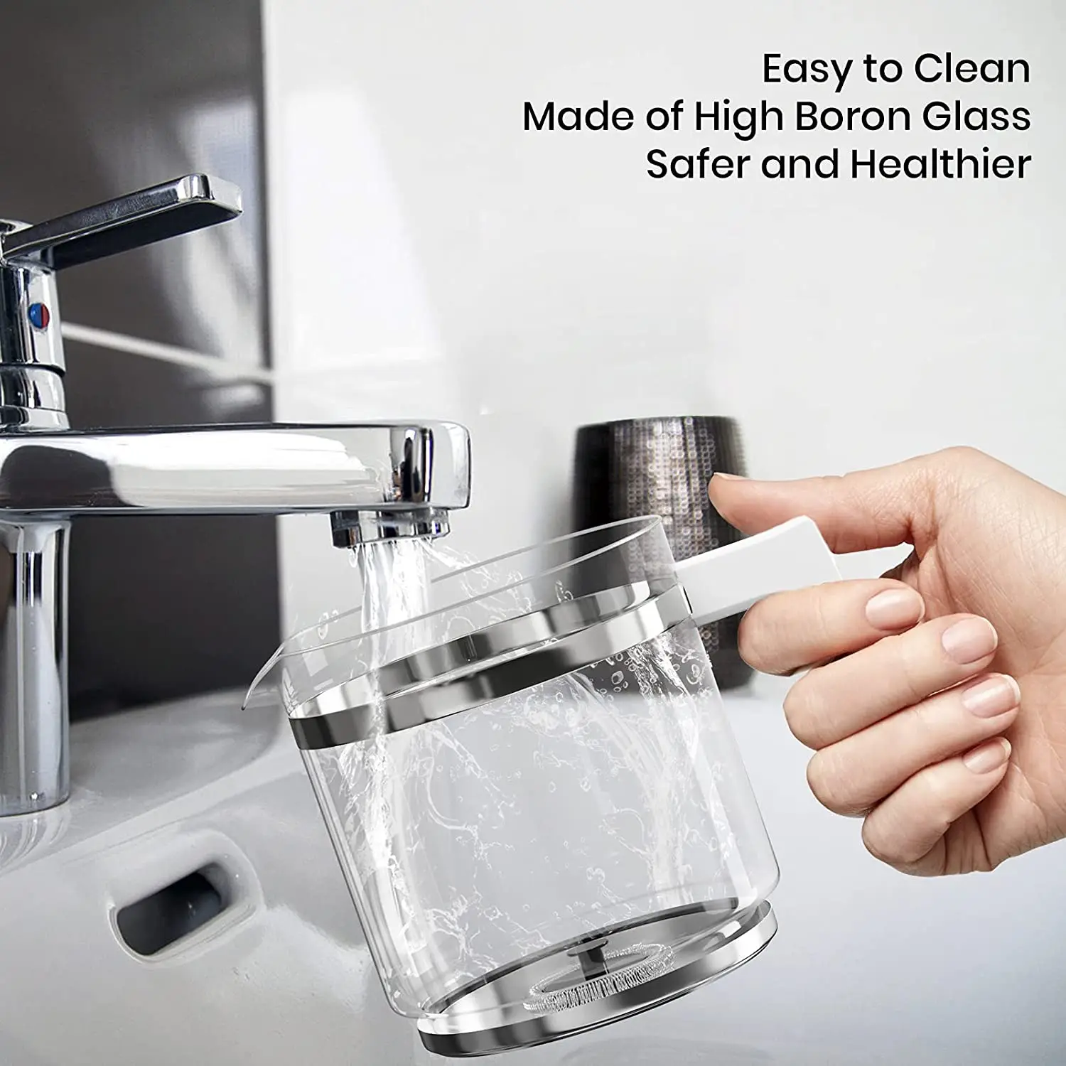 Milk Frother Electric Milk Steamer Milk Foamer Frother Detachable for Coffee, Hot Chocolates Maker (23.6oz) 120V