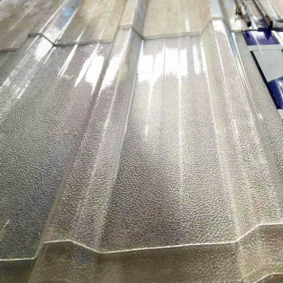 Antiscratch coated polycarbonate sheet plastic waved  crystal diamond pannelli in policarbonato