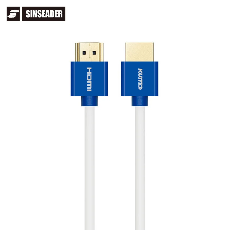 Slim 4K HDMI Cable Support 3D Audio Return Channel And Ethernet A To A HDMI Ultra Thin
