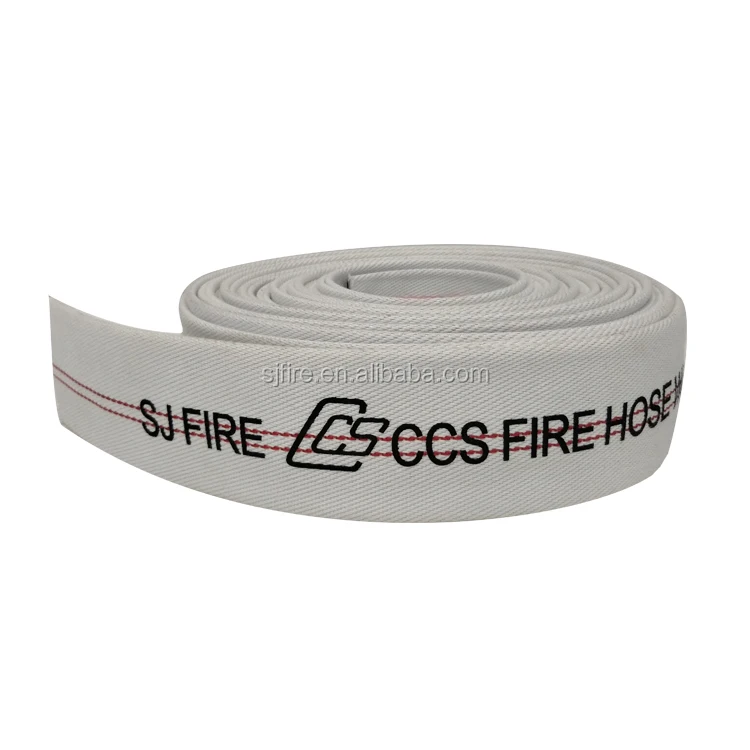 White Delivery Water Hose 1/2/3/4 Inch Flexible Canvas Fire Hose