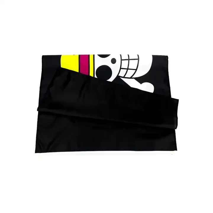 Custom Printing Pirate Flag One Piece Straw Hat Pirates One Piece Luffy flag