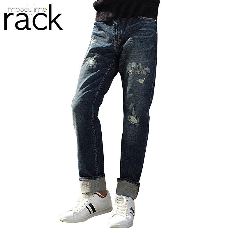 
moodylimerack classical vintage jeans men high quality 100% cotton japanese selvedge denim mens 
