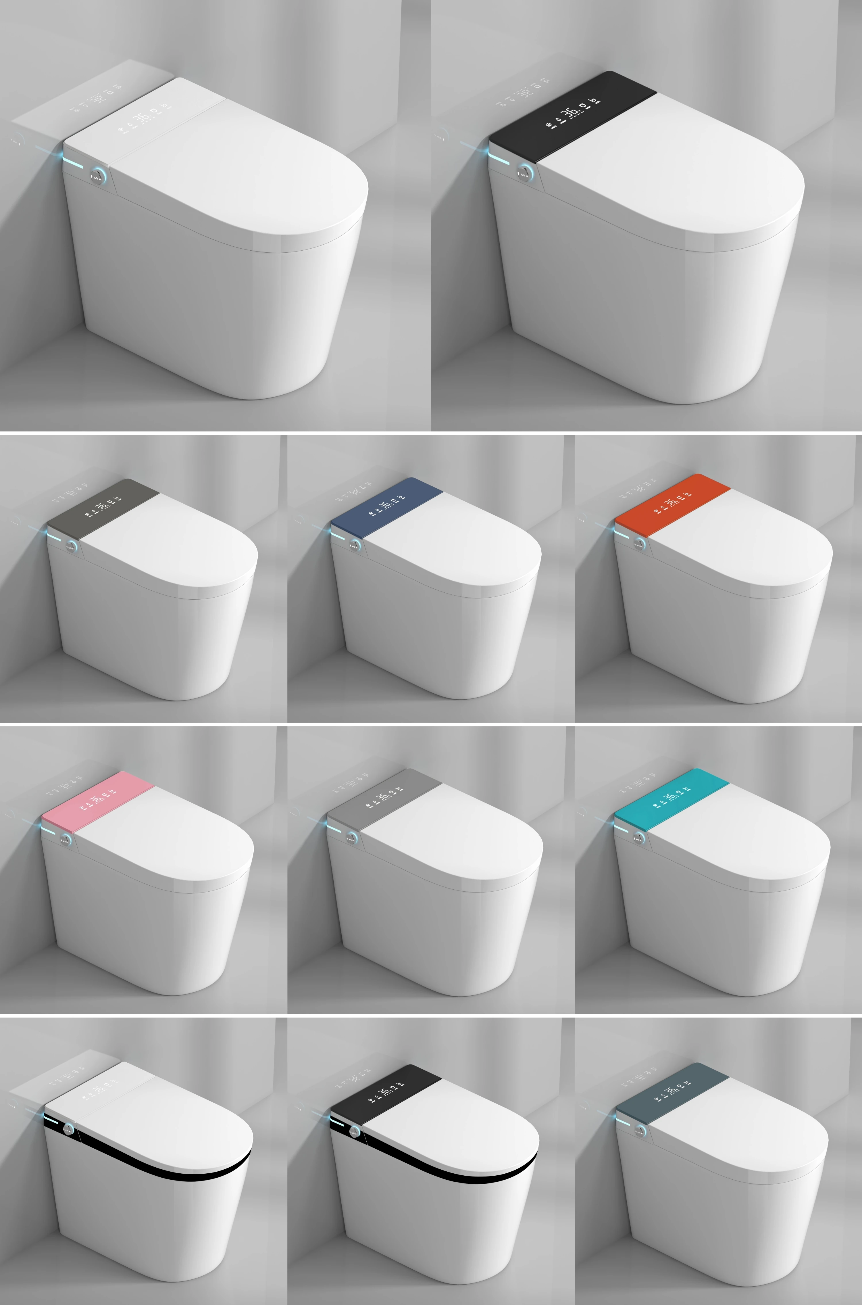 Top Sale Intelligent WC Save Space Small Size Sanitary Ware Water Closet Automatic Toilet Bowl Bathroom Ceramic Smart Toilet