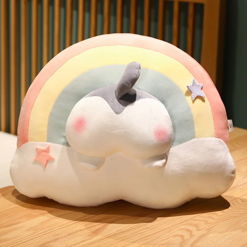 Free Shipping Cute rainbow animal butt pillow bedroom bedside sofa bay window pillow