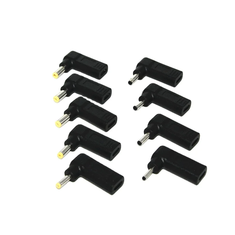 
PD USB 3,1 Type C USB-C в прямоугольник DC штекер 5,5 мм 4,0 мм 7,4 мм 3,0 мм 2,5 мм адаптер 90 градусов угловой конвертер для ноутбука 