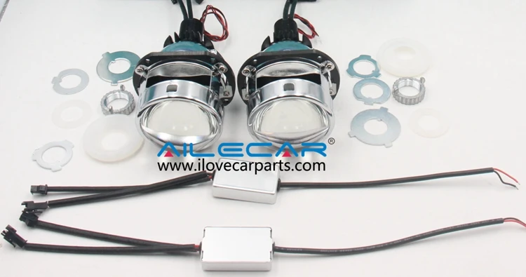 ALKE3 blue 2.5inch mini led retrofit projector RHD 30W easy installed for auto headlight of very car H7 H4 9006 880 9212 5202