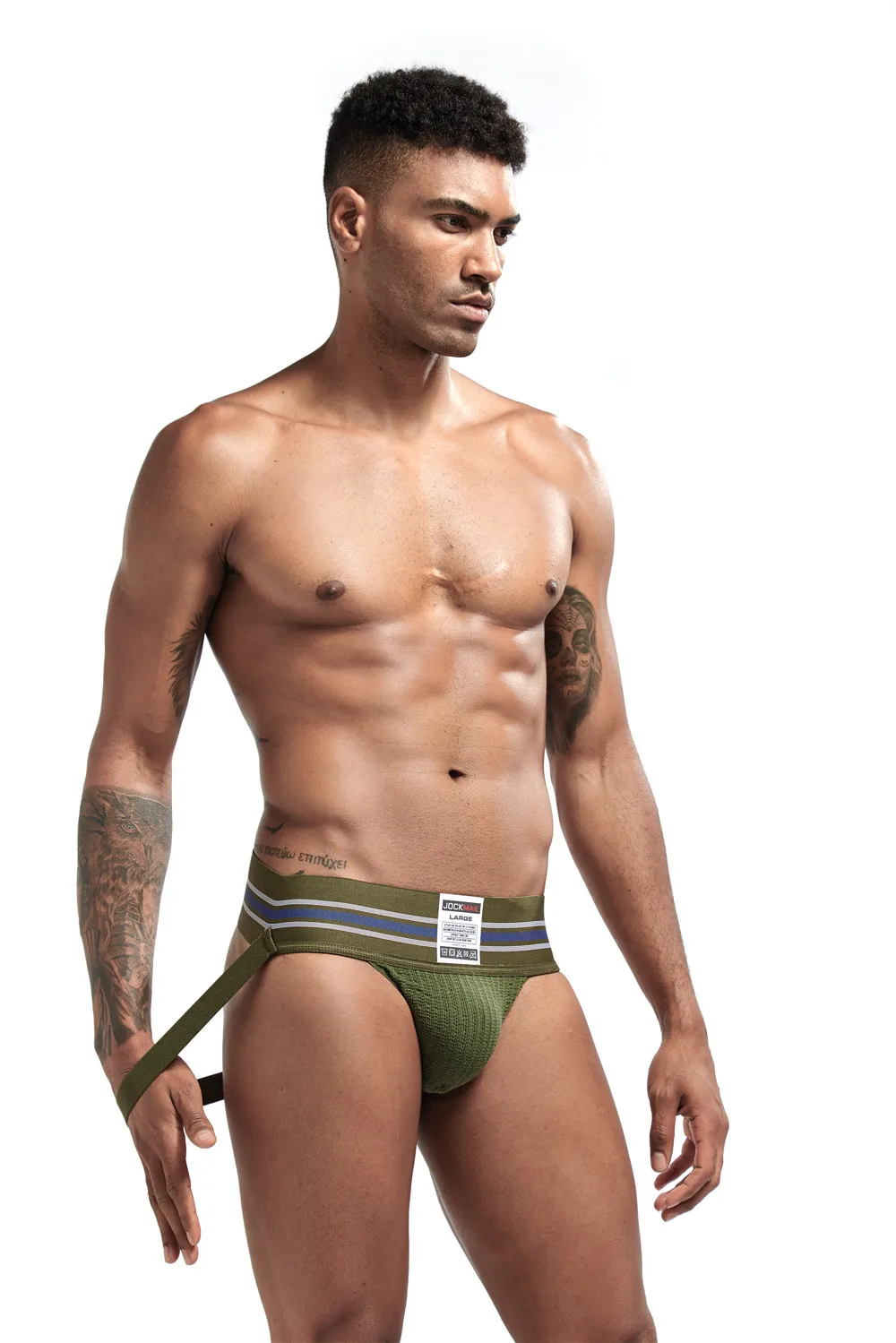 Thick Hormones Show Strong Muscle Backless Boys Fashion Jockstrap Sexy  Men Underwear Thong