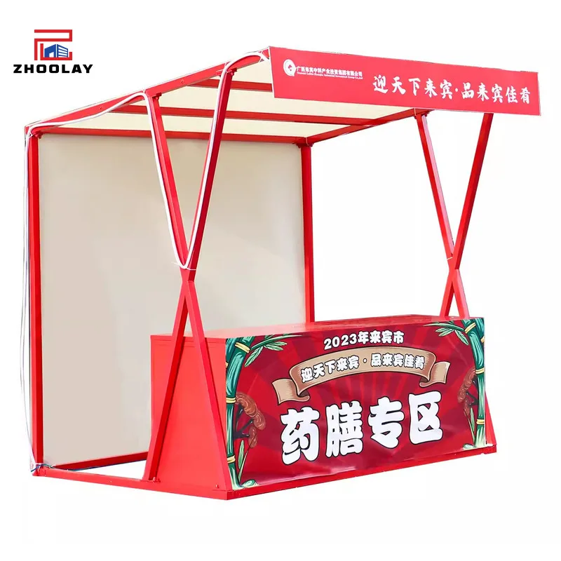 Market Popular Outdoor Commercial Booth Shopping Mall Exhibition Display Rack Creative Wrought Iron Stall