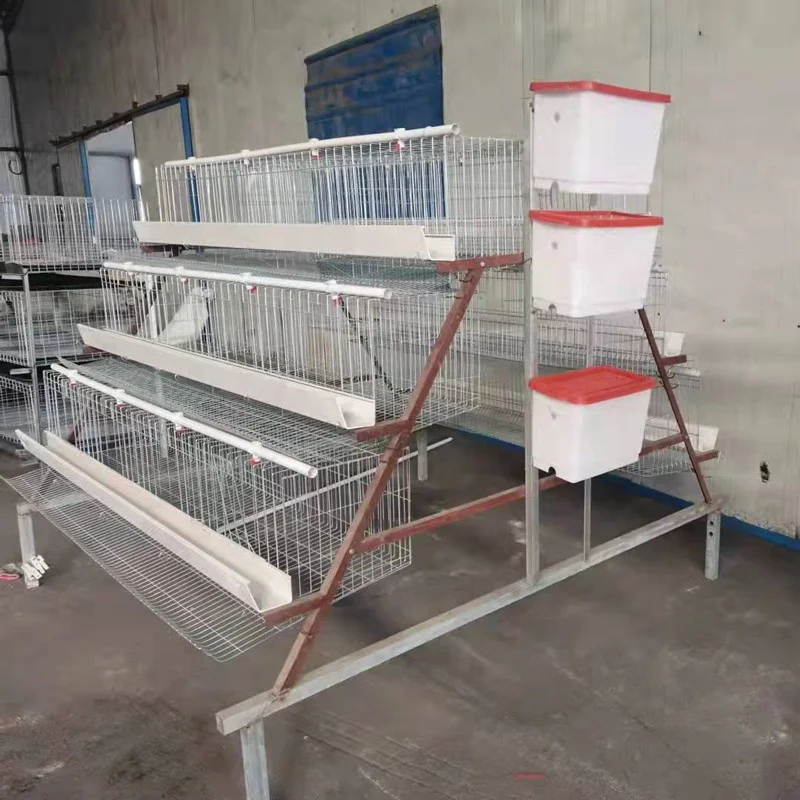 Hot sales A type 3 layer 4 door poultry chicken cage