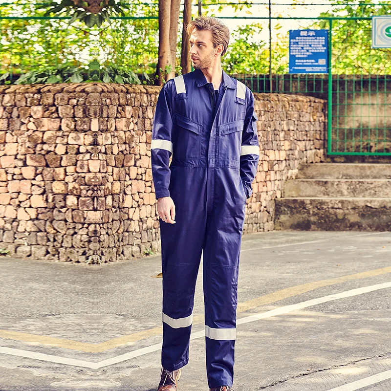 Wholesale Mechanics Safety Flame Resistant Coveralls With Reflector