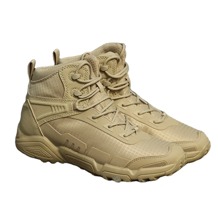 Men Waterproof Hiking Boots Lightweight Tear Resistant Work Boots Military Tactical Durable Combat Swat Boots