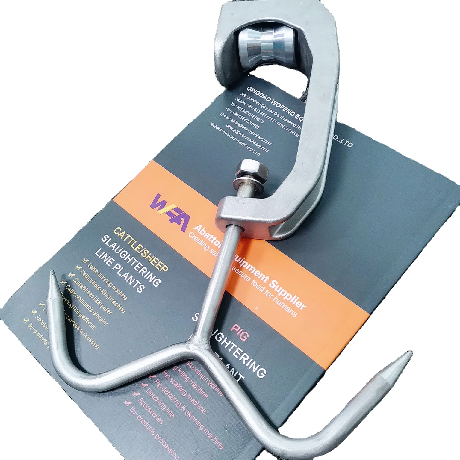 Лидер продаж, оборудование для забоя овец, инструменты, тележки, крючки для линии забоя коз