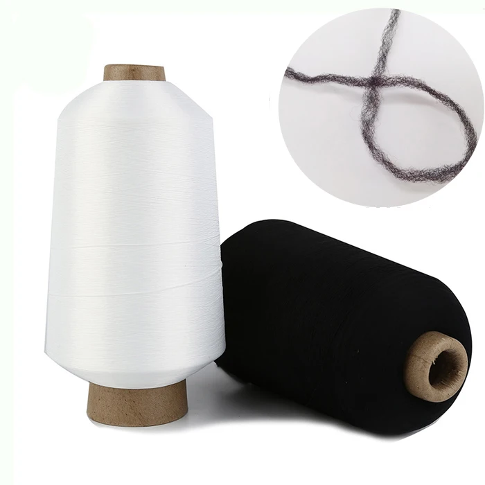 Wholesale high tenacity nylon sewing yard high stretch black white 100D nylon thread