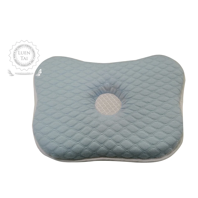 LT Newborn baby Latex sleeping memory foam charchoal and lavender-colored head pillow