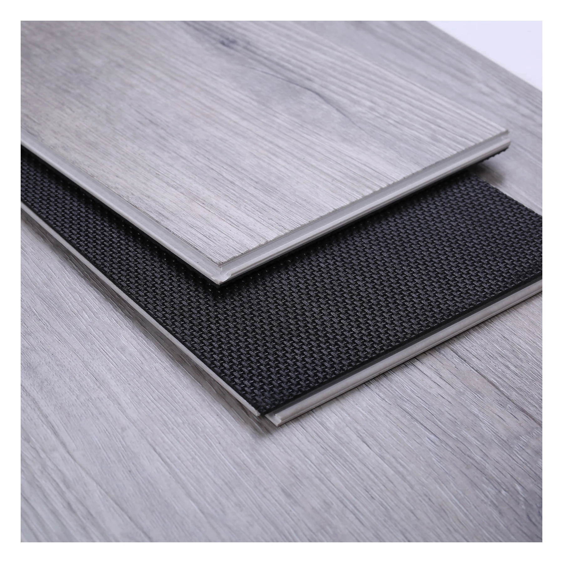 Luxury Healthy Formaldehyde free Vinyl Plank SPC Flooring With IXPE or EVA Foam