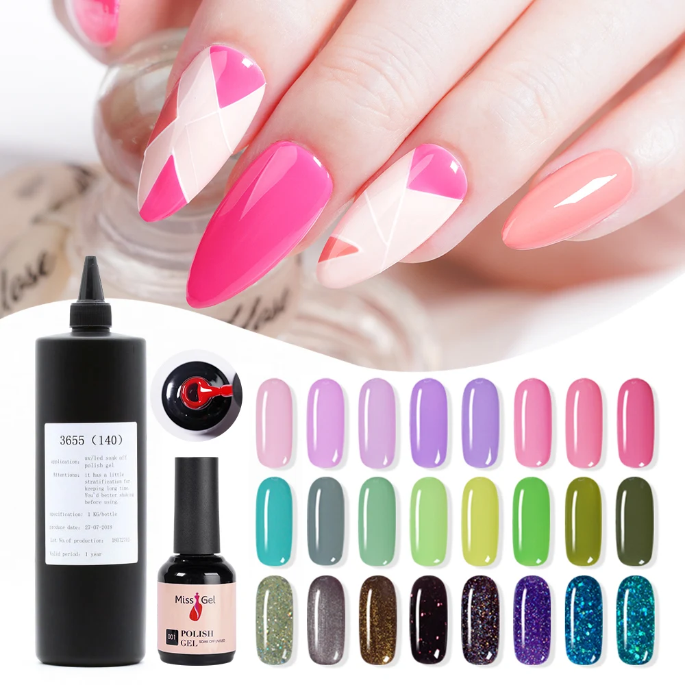 2237 Color 1Kg Wholesale Nail Supplies Vegan Soak Off Custom Private Label UV Nail Gel Polish