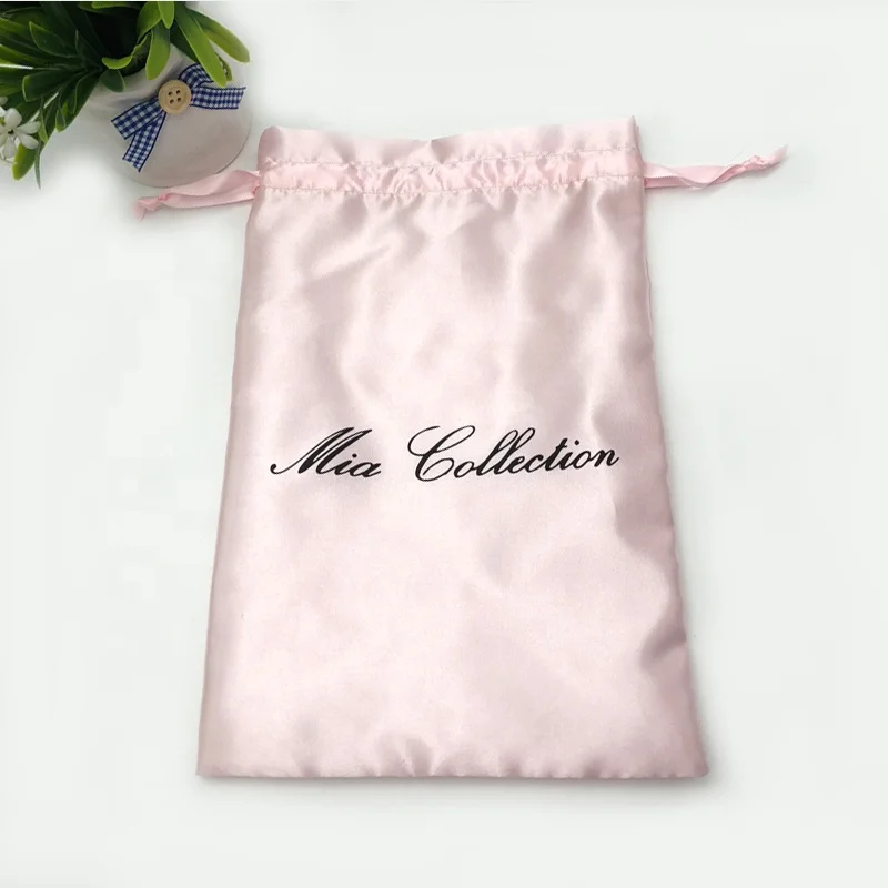 Recyclable New Fashion Silk Dust Sunglasses Pouch Bag For Wigs  Drawstring Pouch For Clothing Skin Care