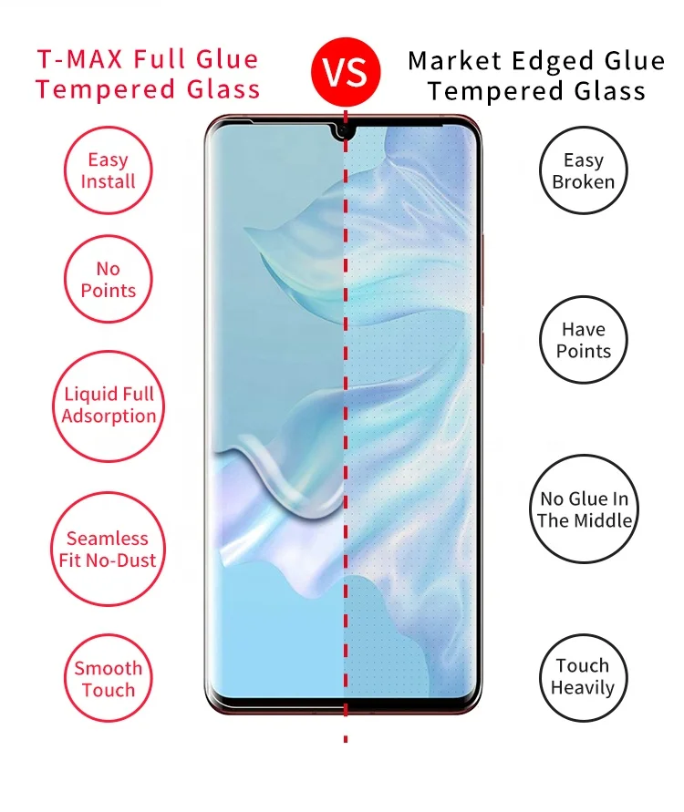 T-MAX Новое поступление для Huawei Честь 50 Pro экран протектор УФ-жидкий клей пленка с полным покрытием UV