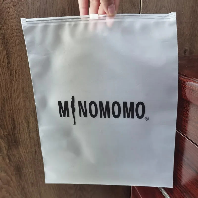 Hot sale Compostable Custom Logo Luxury Underwear Bra Clothing Bags Transparent Poly Zip Seal Zip Lock Packaging PE plastic Bags